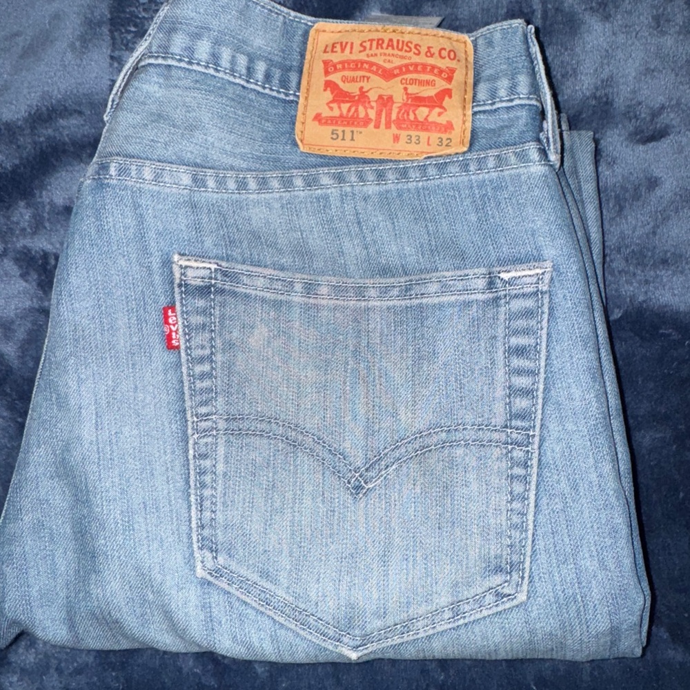 Levi's Men's Slim Jeans in Light Blue